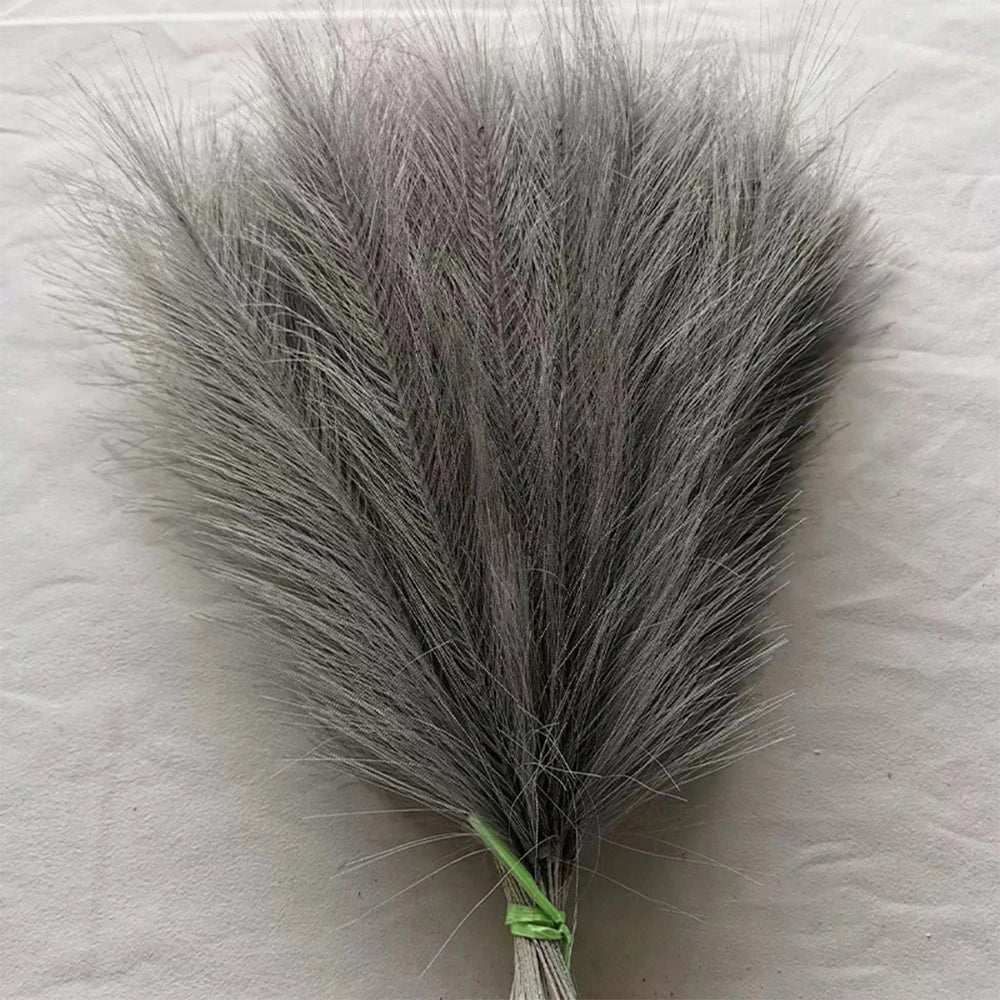 5/10/20PCS Fluffy Pampas Grass Boho Decor Artificial Flower Fake Plant Reed Simulated Party Wedding Home Decoration 42CM
